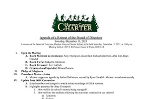 Board Retreat Minutes 12/11/2021 Final | Hayden Canyon Charter