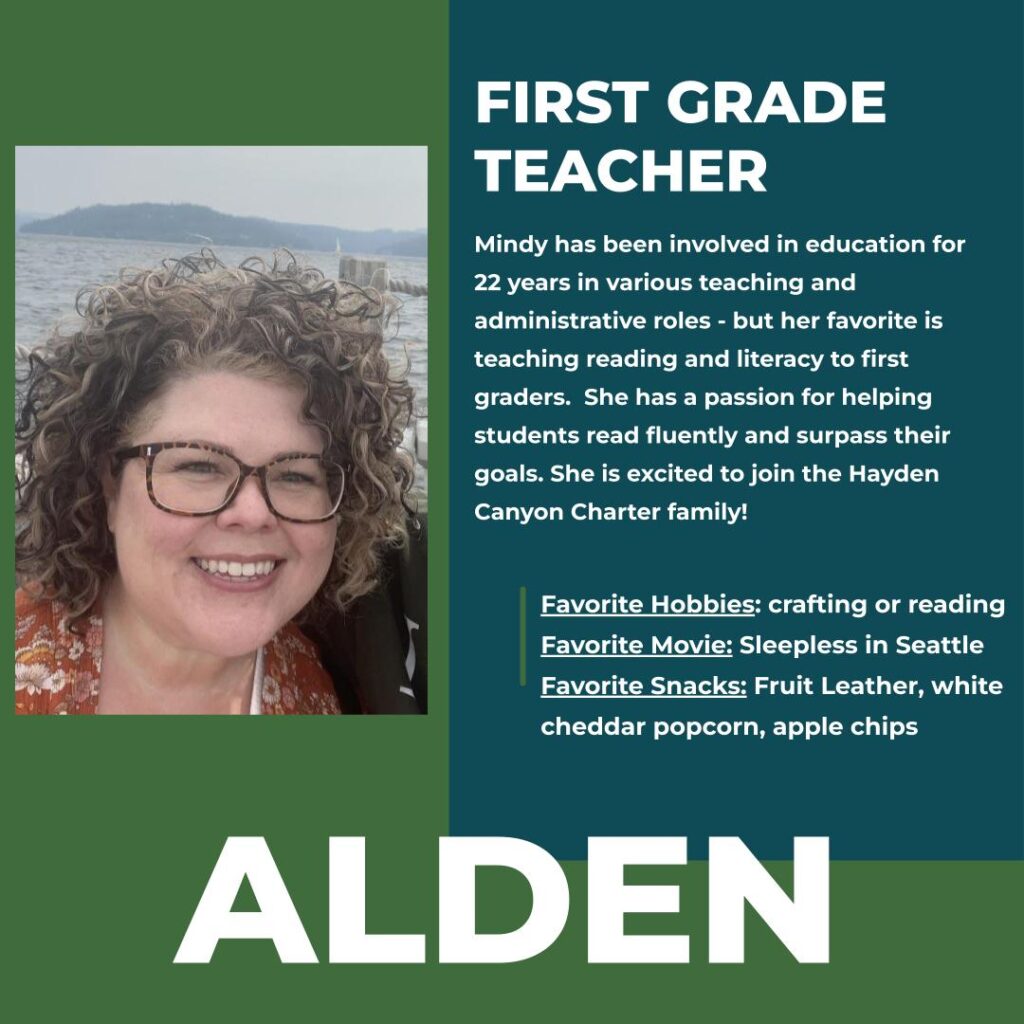 Mindy Alden | 1st Grade Teacher | Hayden Canyon Charter