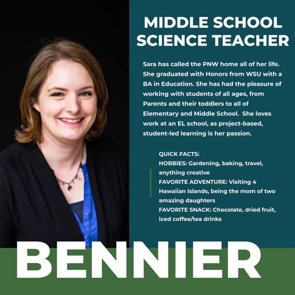 Sarah Bennier | Middle School Teacher | Hayden Canyon Charter