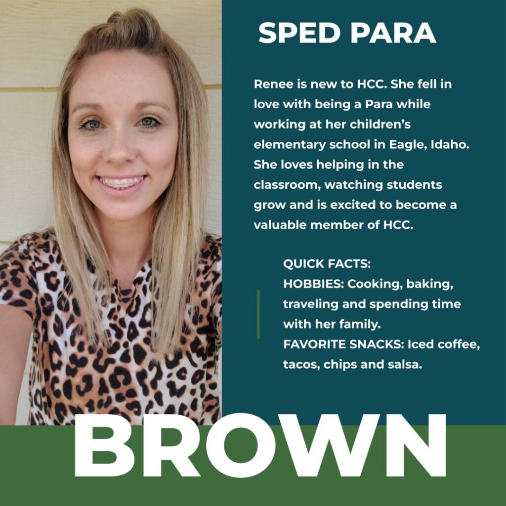 Renee Brown | SpEd Para | Hayden Canyon Charter