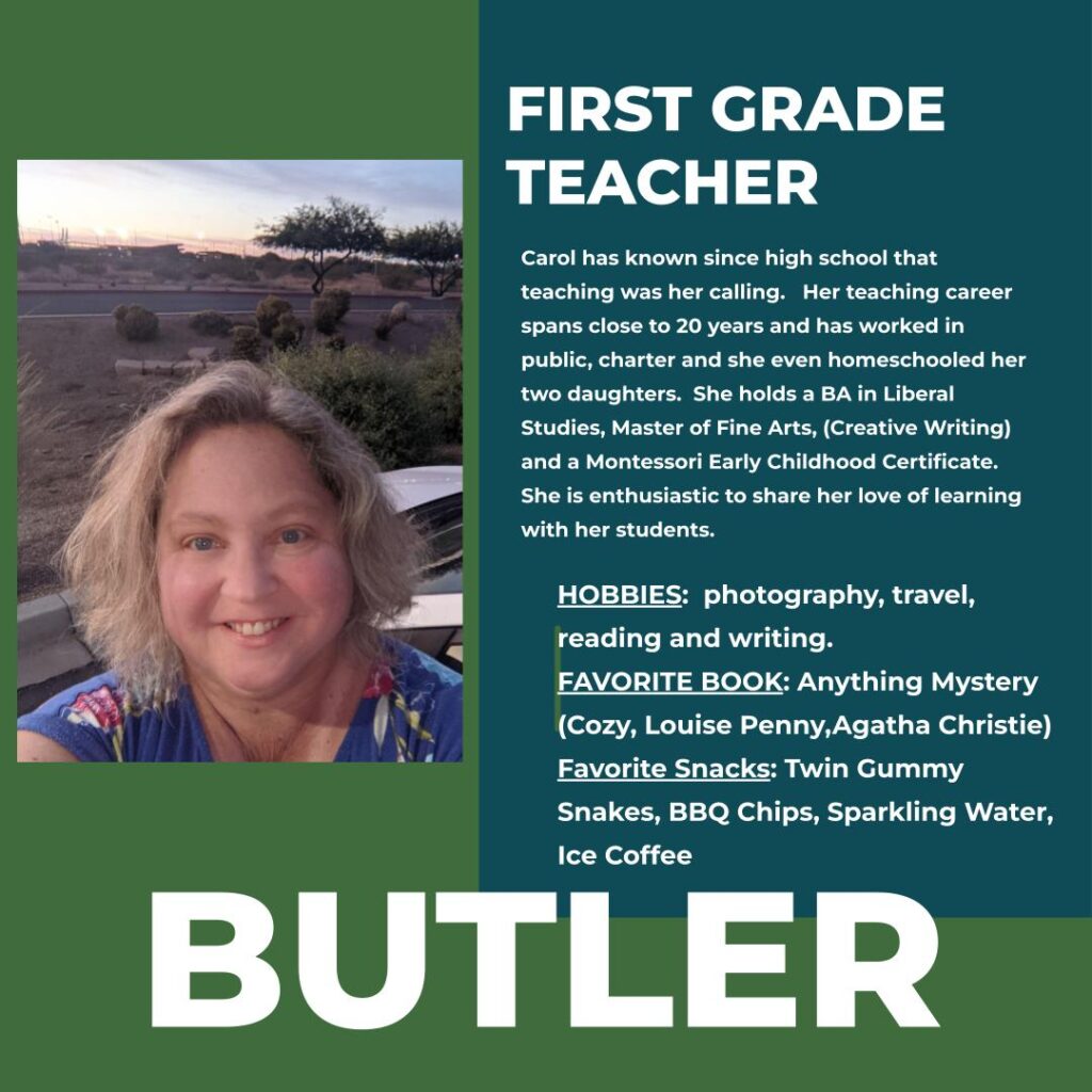 Carol Butler | 1st Grade Teacher | Hayden Canyon Charter