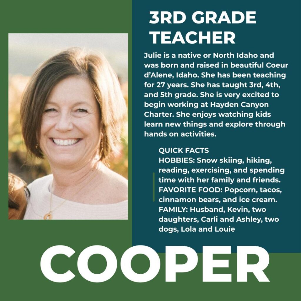 Julie Cooper | 3rd Grade Teacher | Hayden Canyon Charter