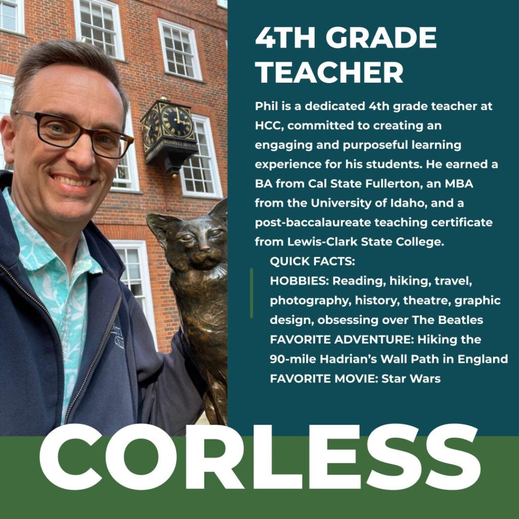 Phil Corless | 4th Grade Teacher | Hayden Canyon Charter