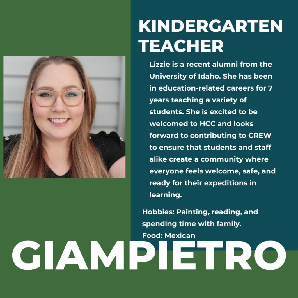 Lizzie Giampietro | Kindergarten Teacher | Hayden Canyon Charter