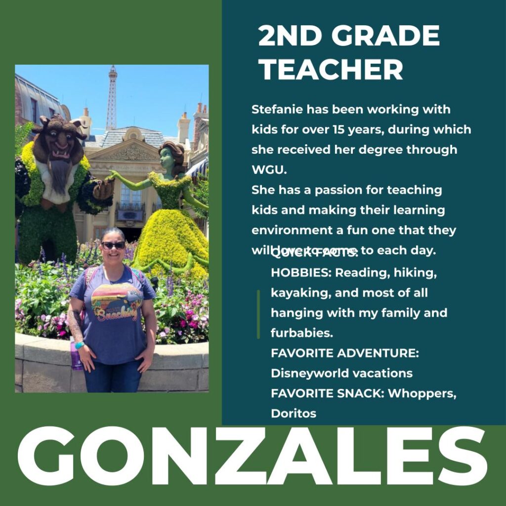 Stefanie Gonzales | 2nd Grade Teacher | Hayden Canyon Charter