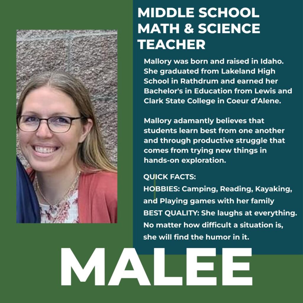 Mallory Malee | Middle School Teacher | Hayden Canyon Charter