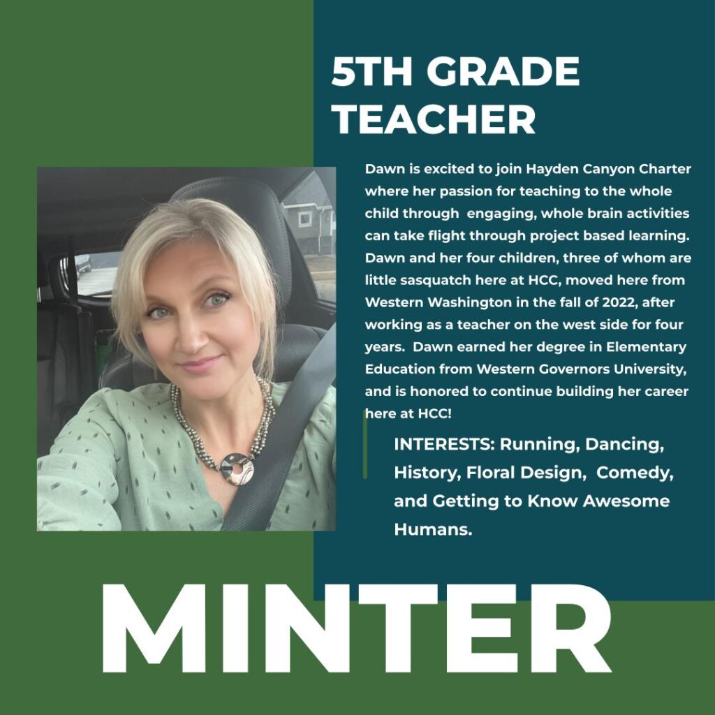 Dawn Minter | 5th Grade Teacher | Hayden Canyon Charter