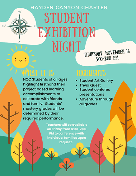 November Exhibitions | November 16 & 17, 2023 | Hayden Canyon Charter