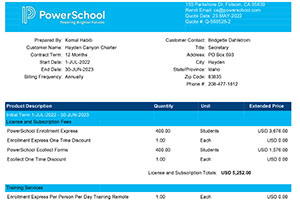 PowerSchool | Vendor Contract | Hayden Canyon Charter