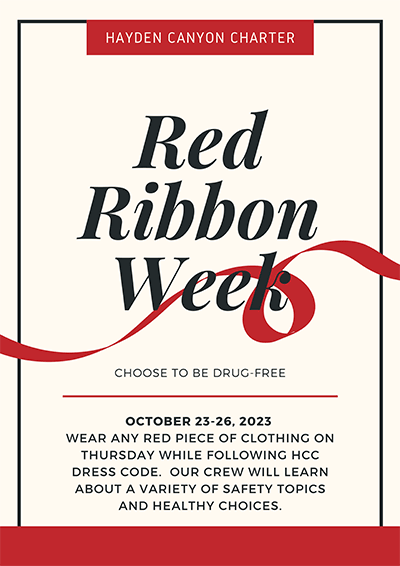 Red Ribbon Week | October 23, 2023 | Hayden Canyon Charter
