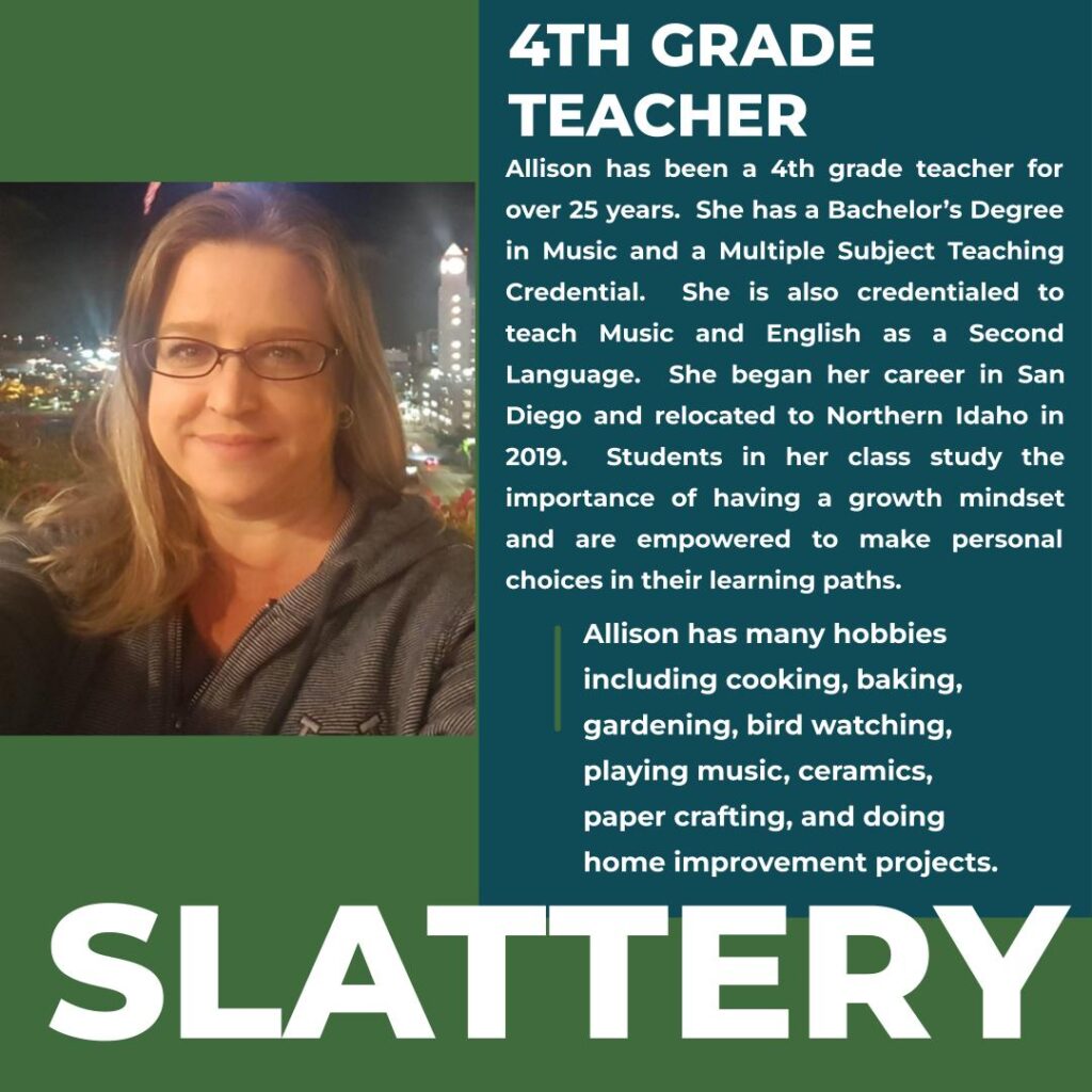 Allison Slattery | 4th Grade Teacher | Hayden Canyon Charter