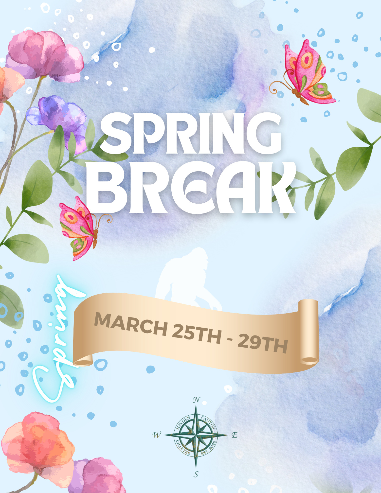 Spring Break | March 25-29, 2024 | Hayden Canyon Charter