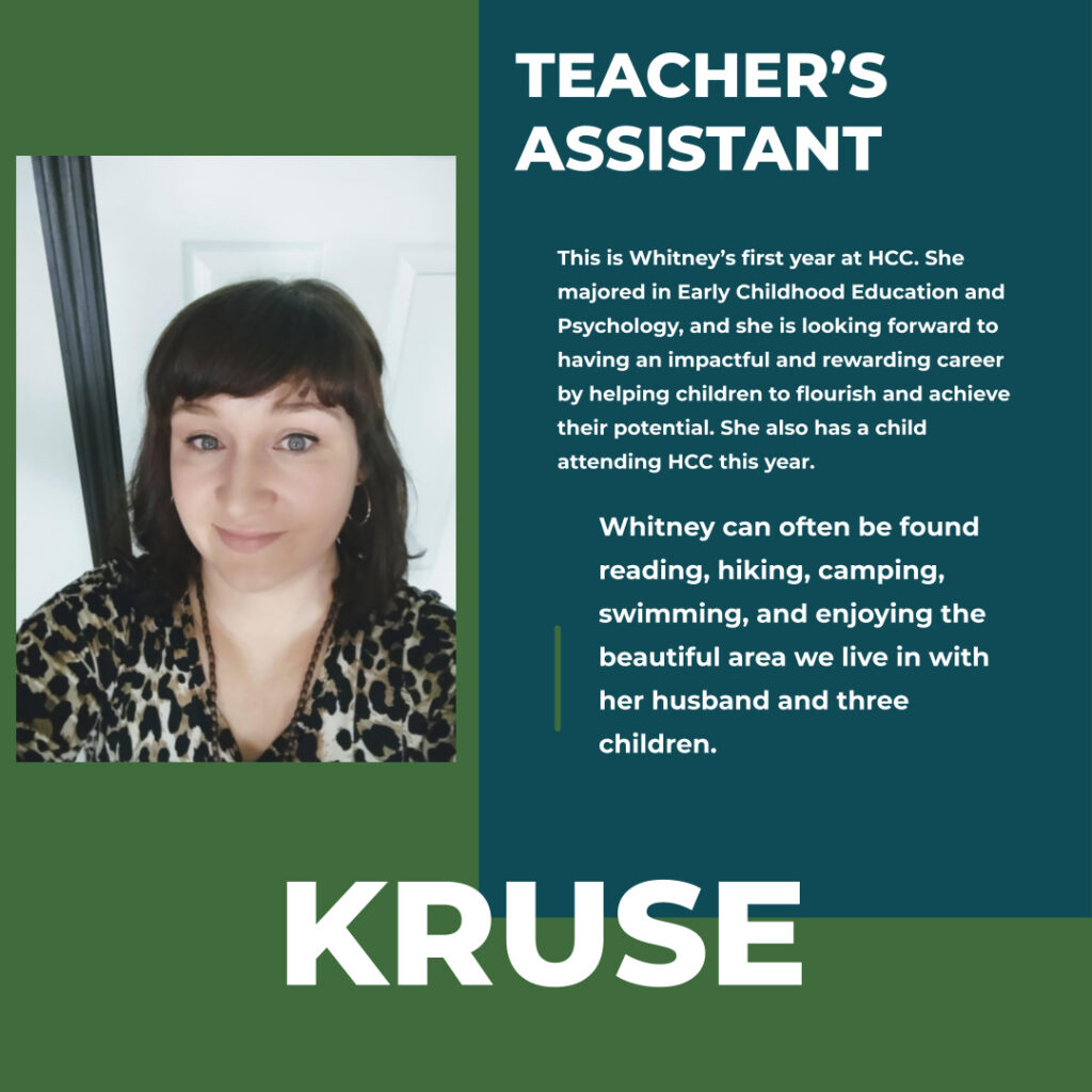Whitney Kruse | Teacher's Assistant | Hayden Canyon Charter