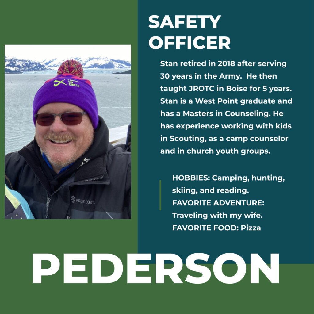 Stan Pederson | Safety Officer | Hayden Canyon Charter