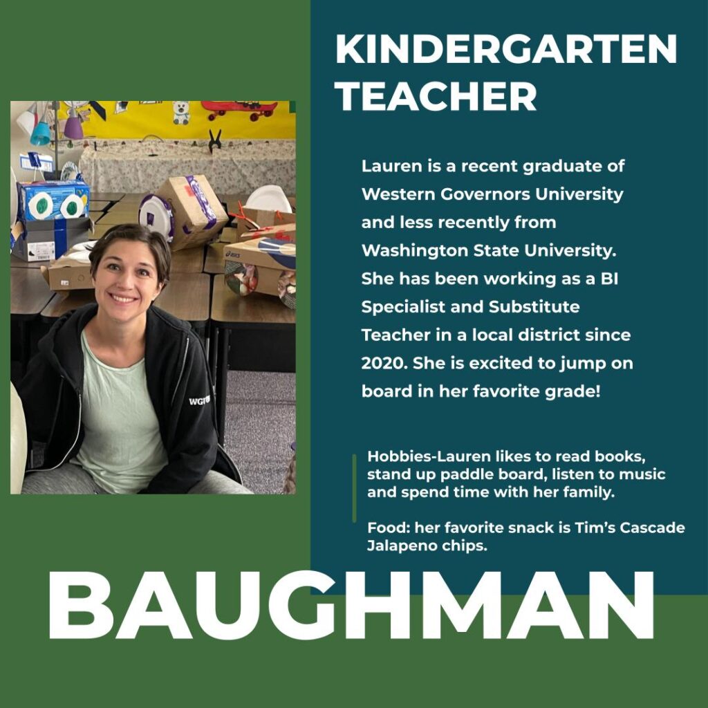Lauren Baughman | Full Day Kinder Teacher | Hayden Canyon Charter