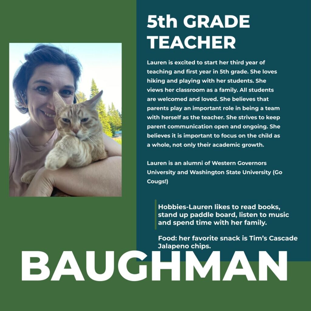 Lauren Baughman | 5th Grade Teacher | Hayden Canyon Charter