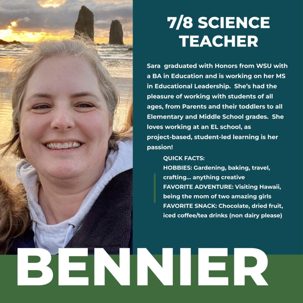 Sara Bennier | 7/8 Grade Teacher | Hayden Canyon Charter