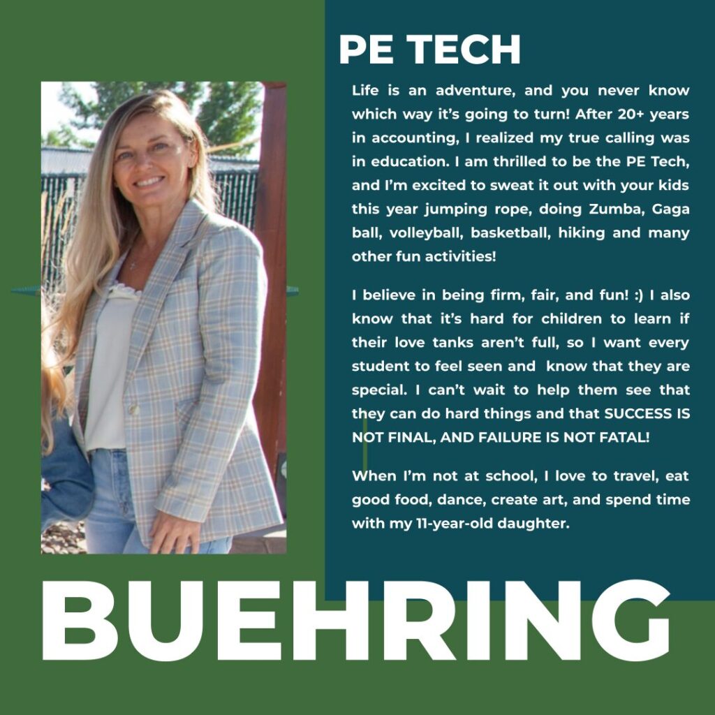 Amber Buehring | PE Tech | Hayden Canyon Charter