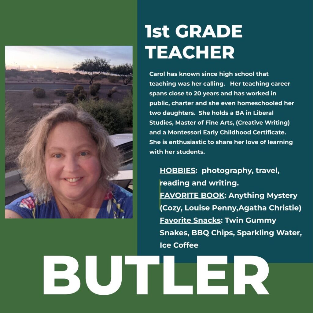 Carol Butler | 1st Grade Teacher | Hayden Canyon Charter