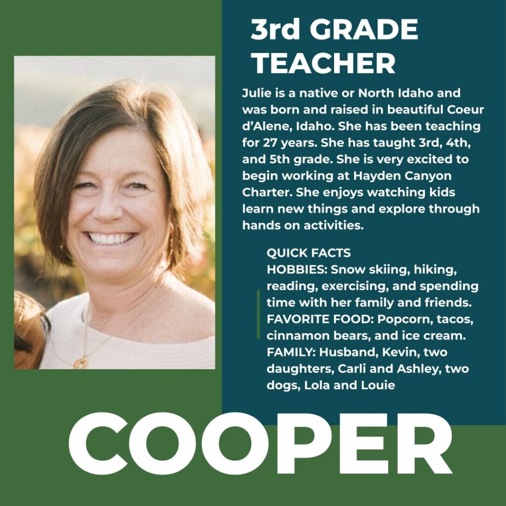 Julie Cooper | 3rd Grade Teacher | Hayden Canyon Charter