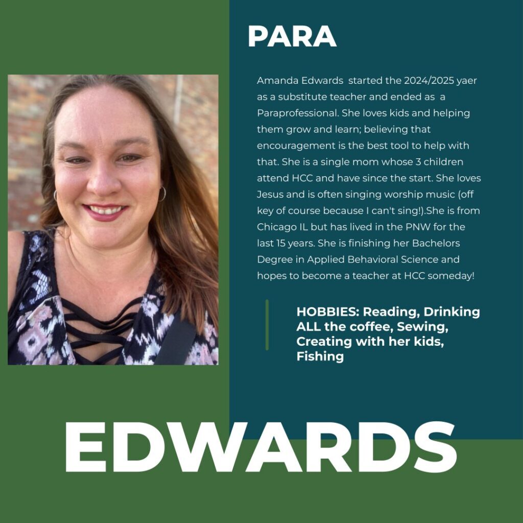 Amanda Edwards | Paraprofessional | Hayden Canyon Charter