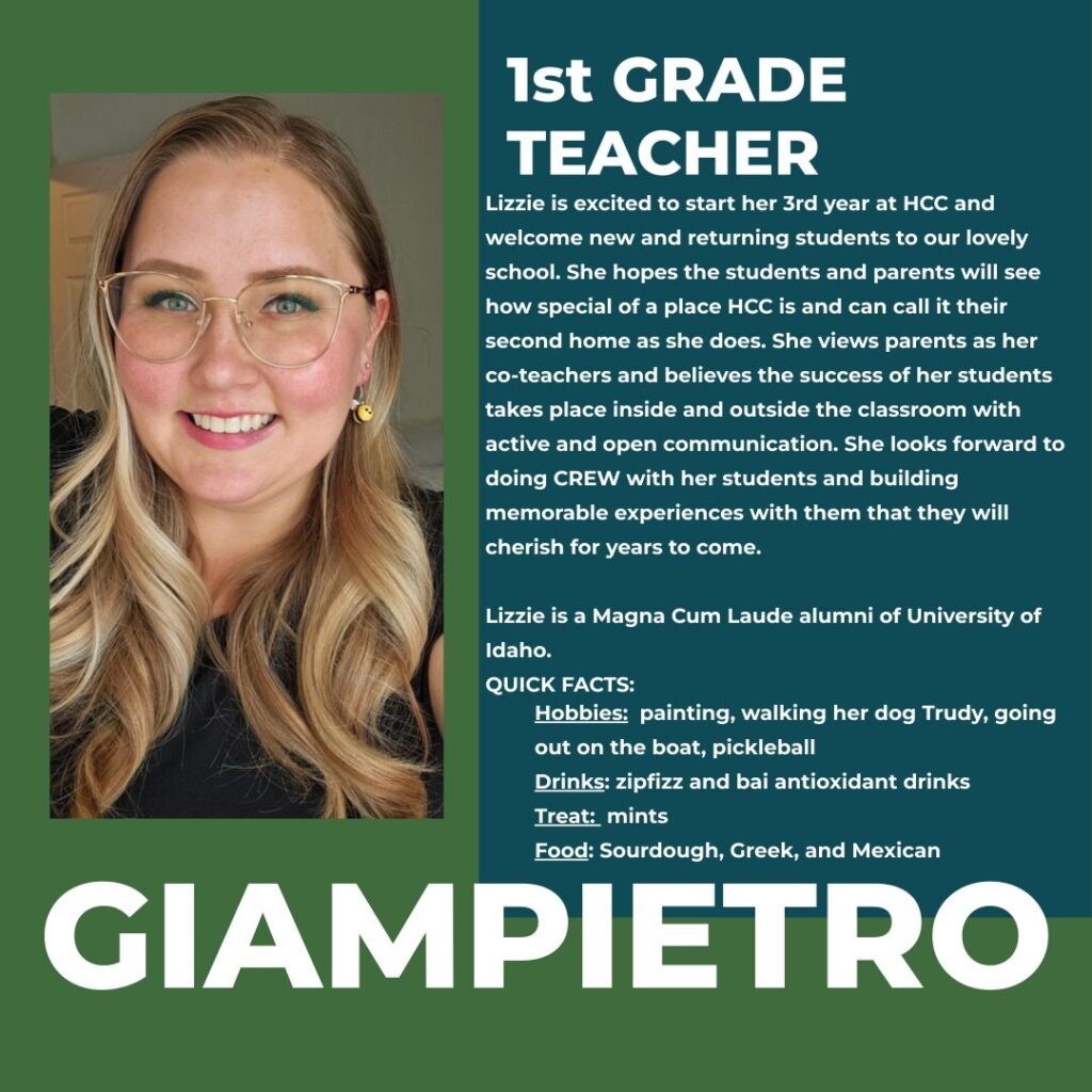Lizzie Giampietro | 1st  Grade Teacher | Hayden Canyon Charter