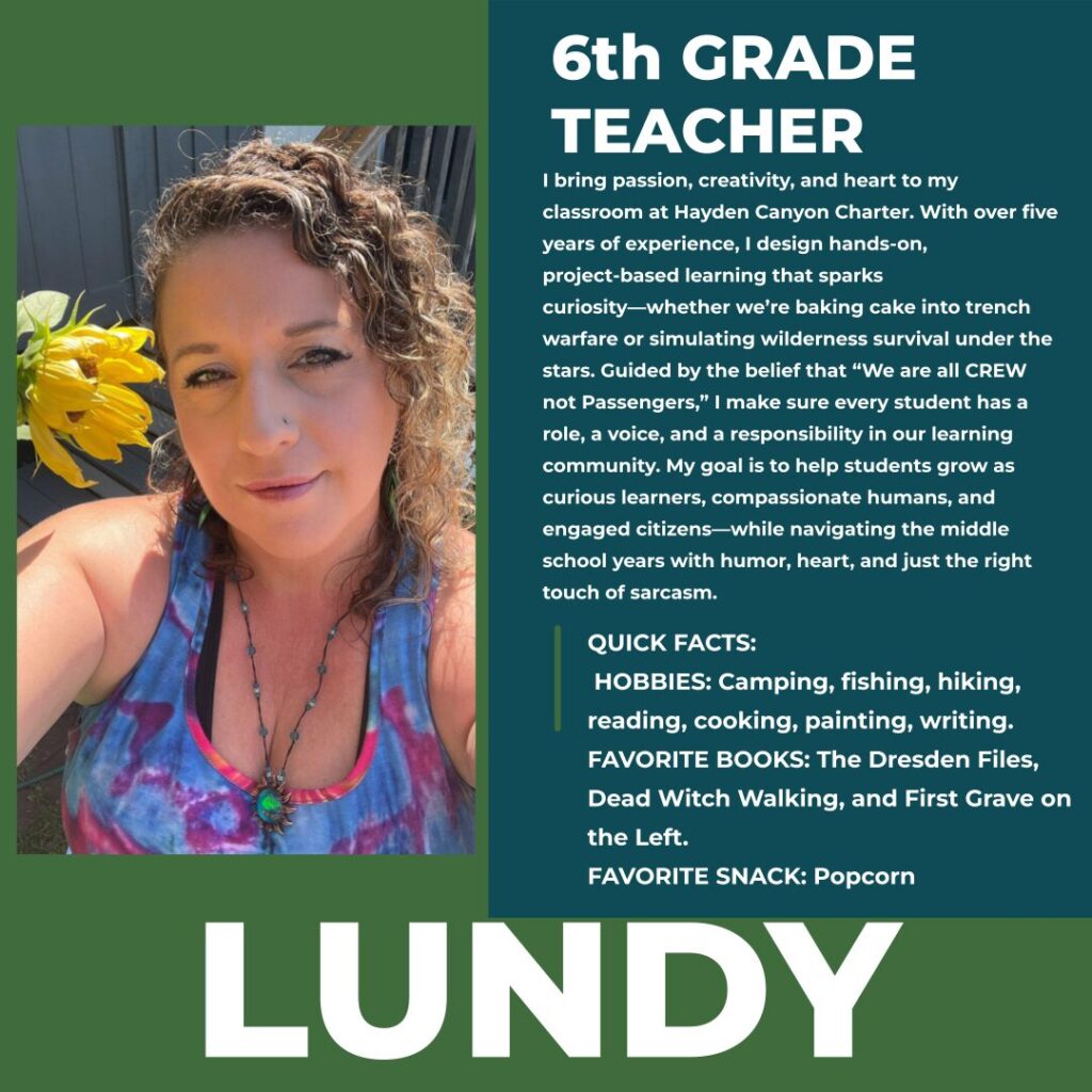 Heather Lundy | 6th Grade Teacher | Hayden Canyon Charter