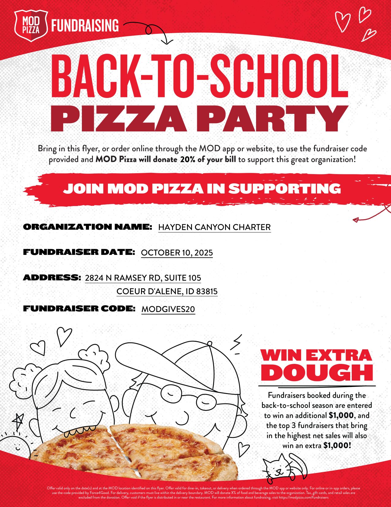 MOD Dine Out | October 10, 2025 | Hayden Canyon Charter