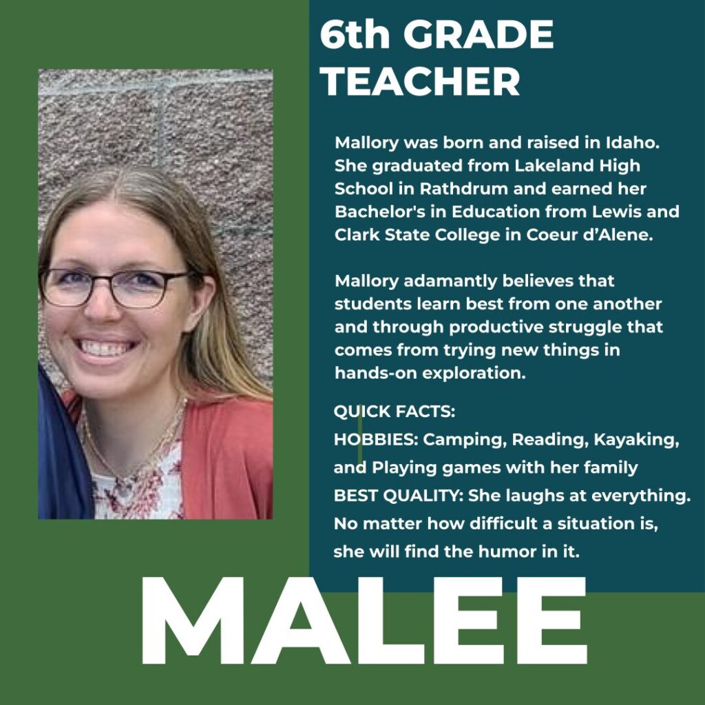 Mallory Malee | 6th Grade Teacher | Hayden Canyon Charter
