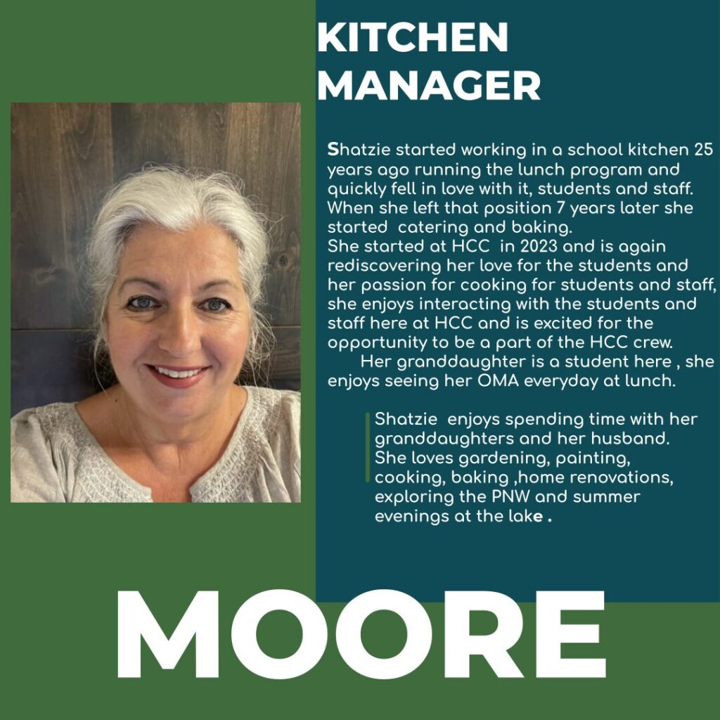 Shatzie Moore | Kitchen | Hayden Canyon Charter