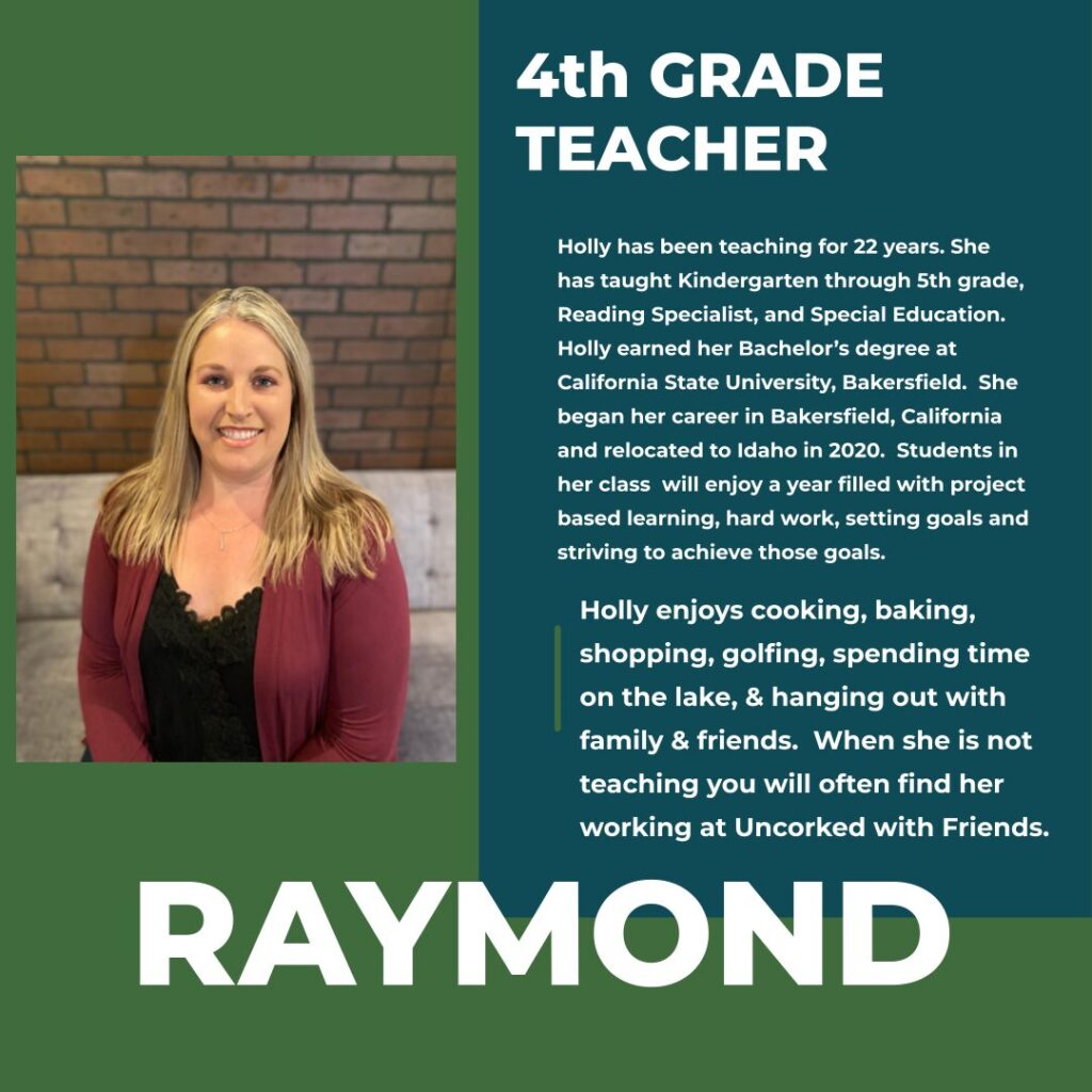 Holly Raymond | 4th Grade Teacher | Hayden Canyon Charter