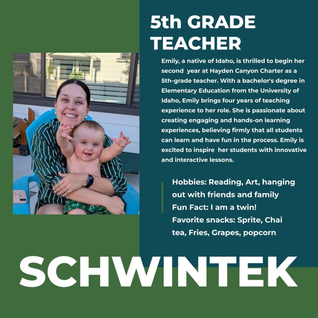 Emily Schwintek | 5th Grade Teacher | Hayden Canyon Charter