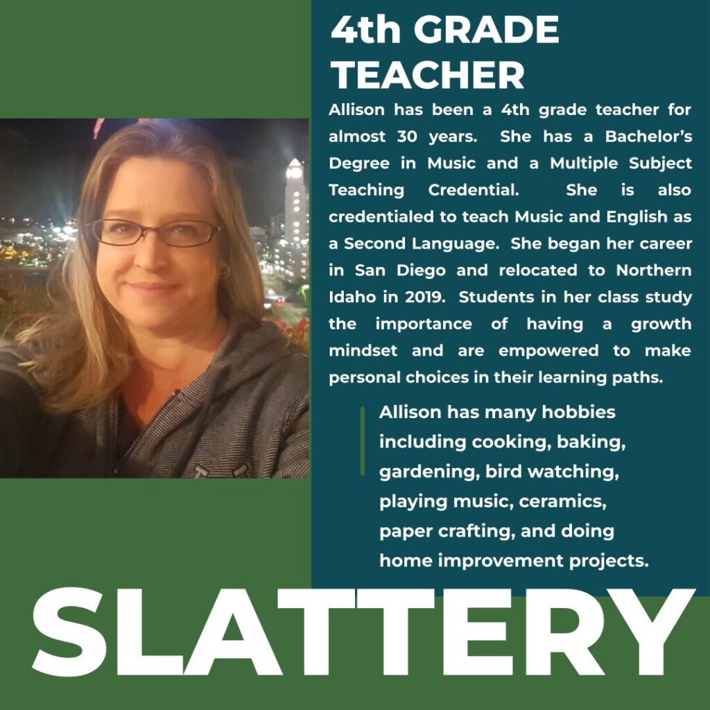 Allison Slattery | 4th Grade Teacher | Hayden Canyon Charter