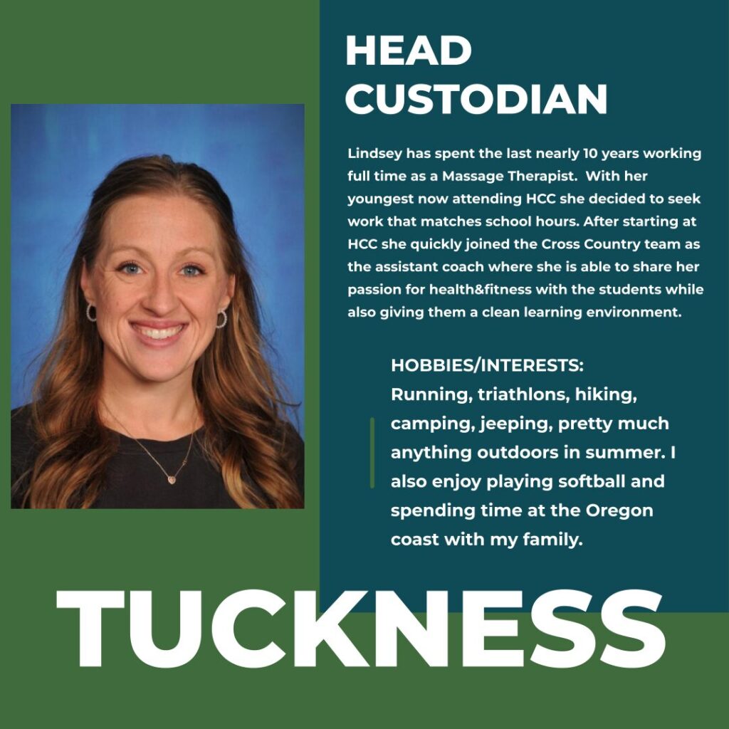 Lindsey Tuckness | Head Custodian | Hayden Canyon Charter