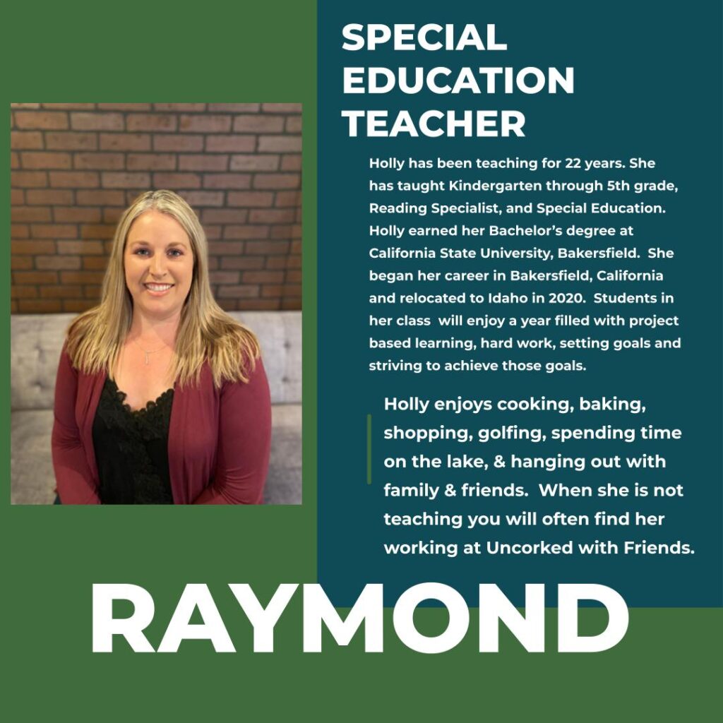 Holly Raymond | SpEd Teacher | Hayden Canyon Charter