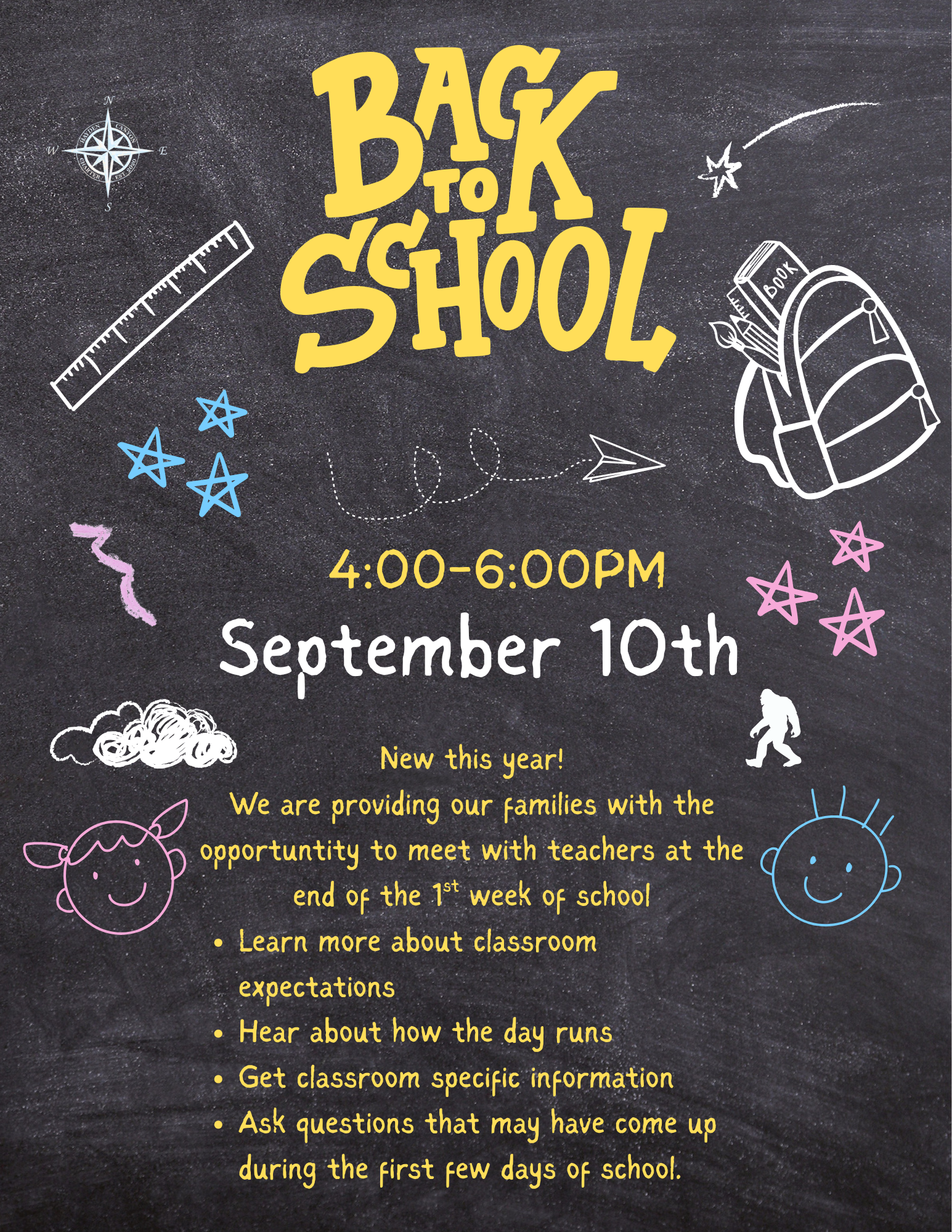 Back to School Night Website Back to School Night | September 10, 2026 | Hayden Canyon Charter