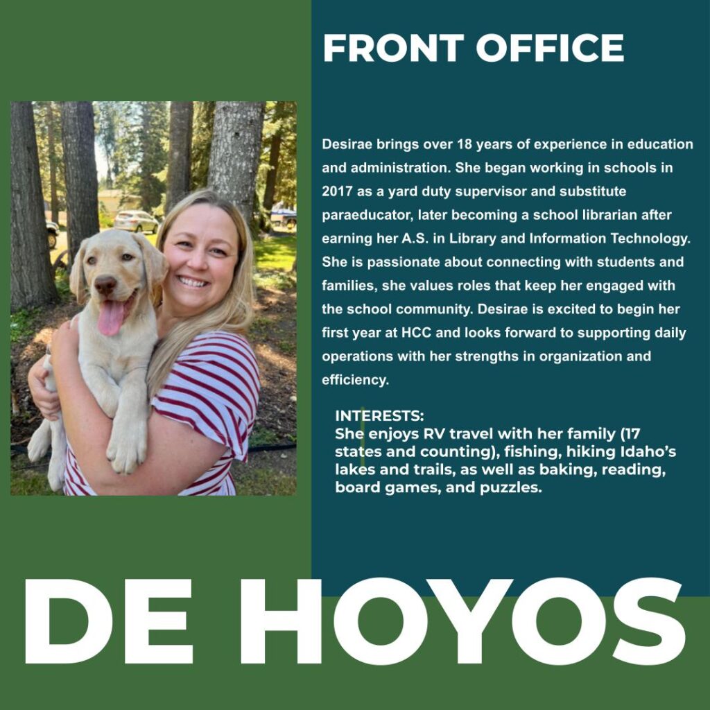 Desirae De Hoyos | Front Office | Hayden Canyon Charter