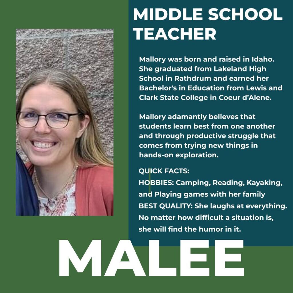 Mallory Malee | Middle School Teacher | Hayden Canyon Charter