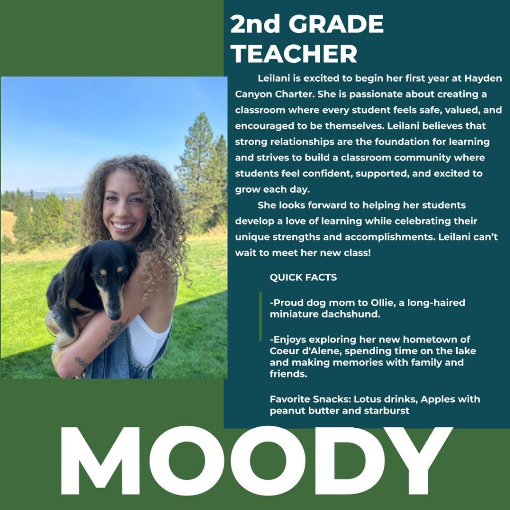 Leilani Moody | 2nd Grade Teacher | Hayden Canyon Charter