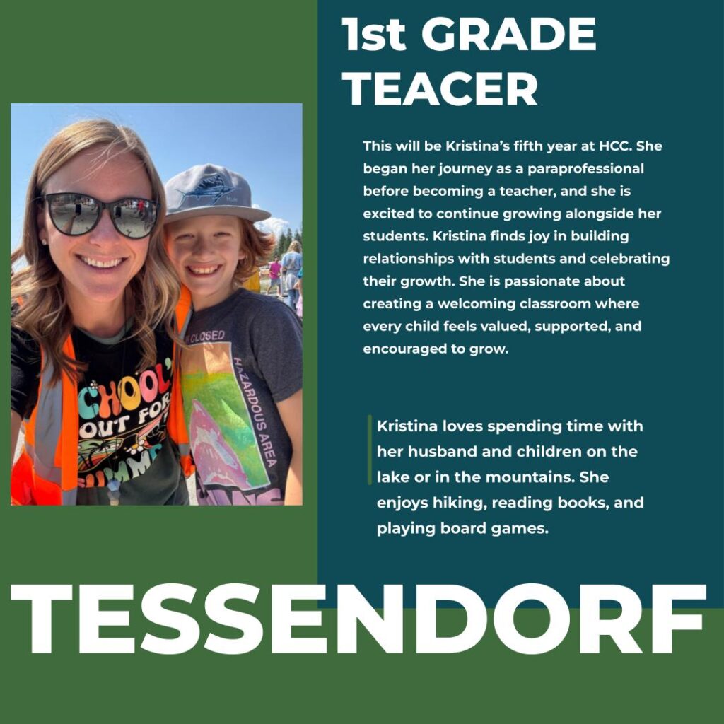 Kristina Tessendorf | 1st Grade Teacher | Hayden Canyon Charter