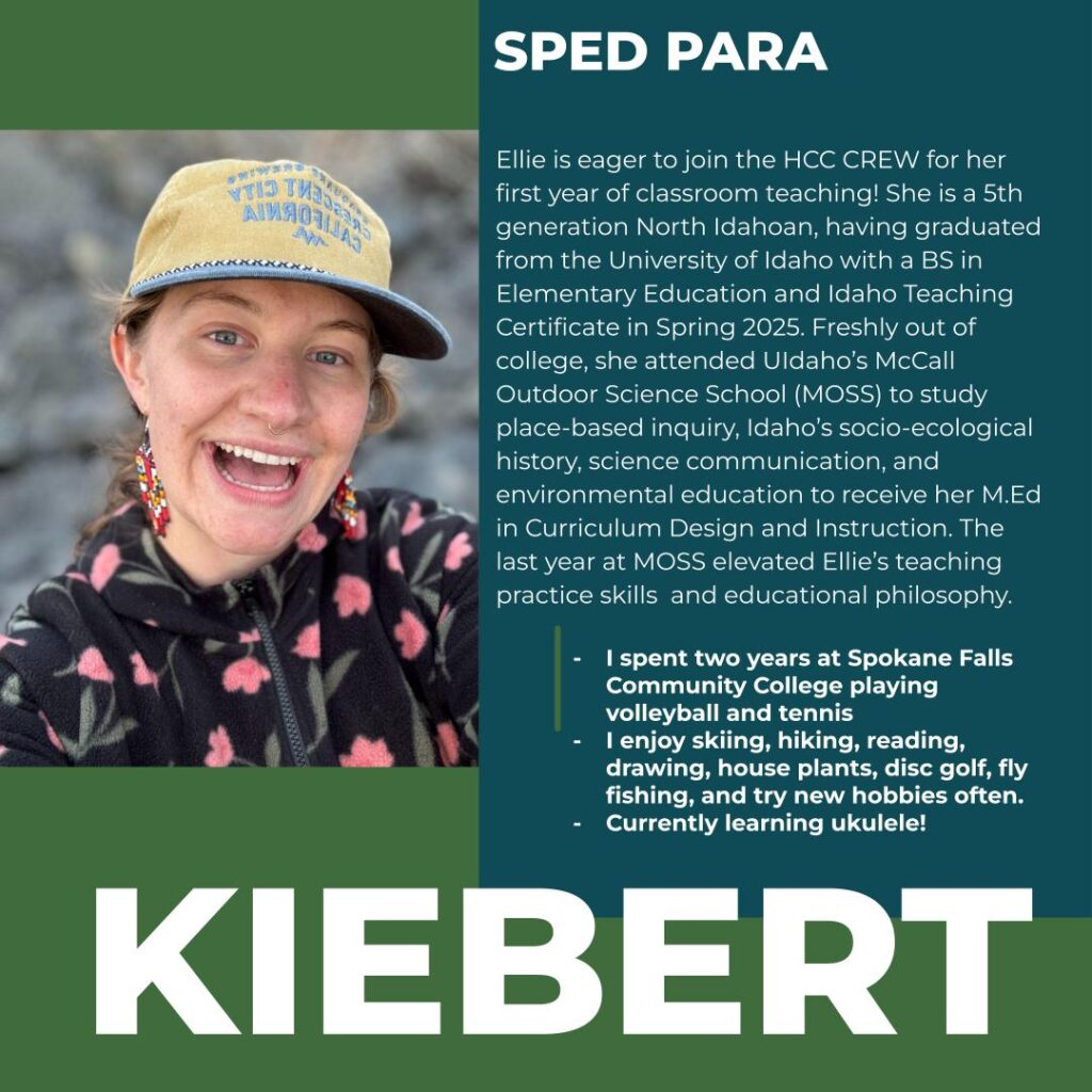 Elaina Kiebert | SpEd Para | Hayden Canyon Charter