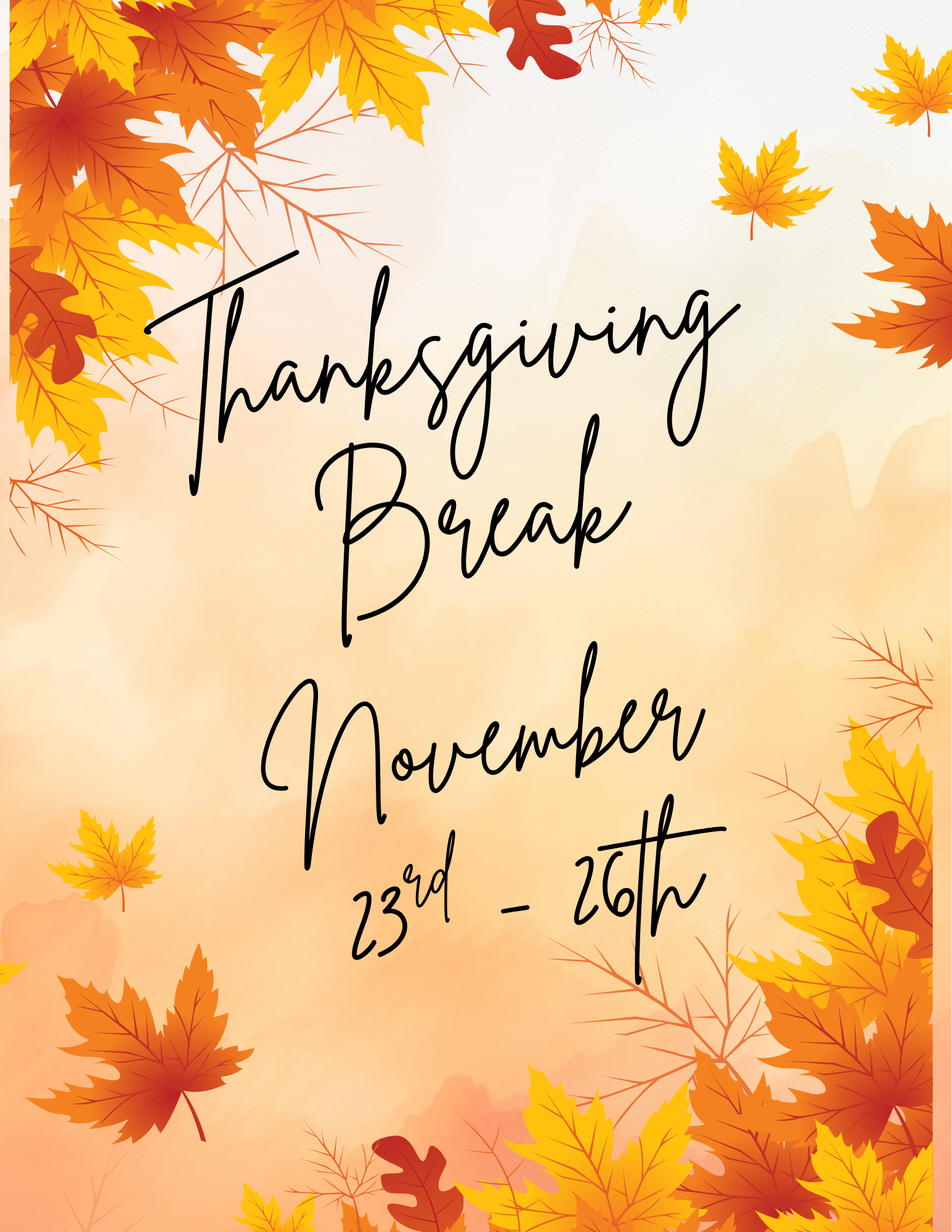Thanksgiving Break | November 23-26, 2026 | Hayden Canyon Charter