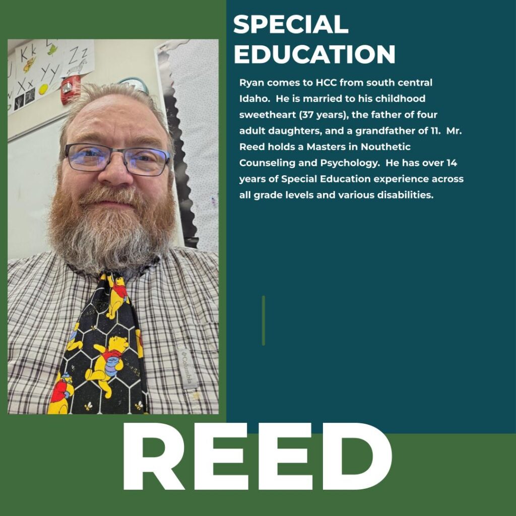 Ryan Reed | Special Education Teacher | Hayden Canyon Charter
